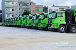 搭载西安智德电驱系统的30辆换电重卡在海南成功交付