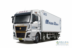 汕德卡G7H 8x4冷藏车：冷链物流的省心之选