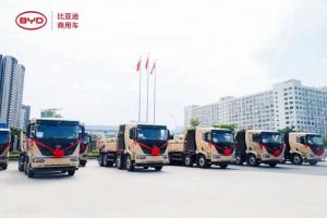 高效畅行 盈领商途！比亚迪百台纯电动自卸车交付深圳